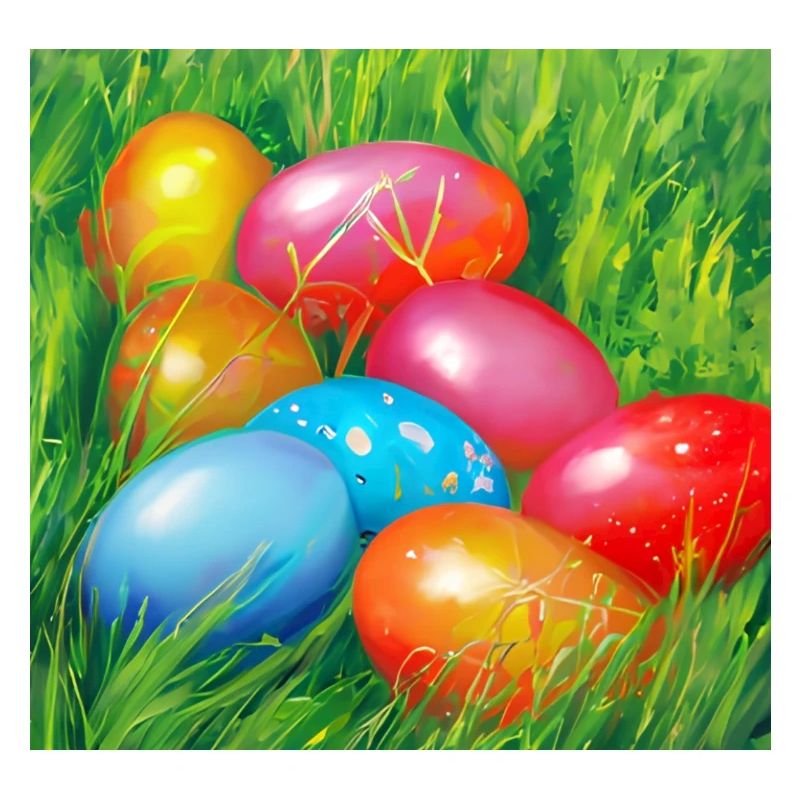 Colorful Easter eggs