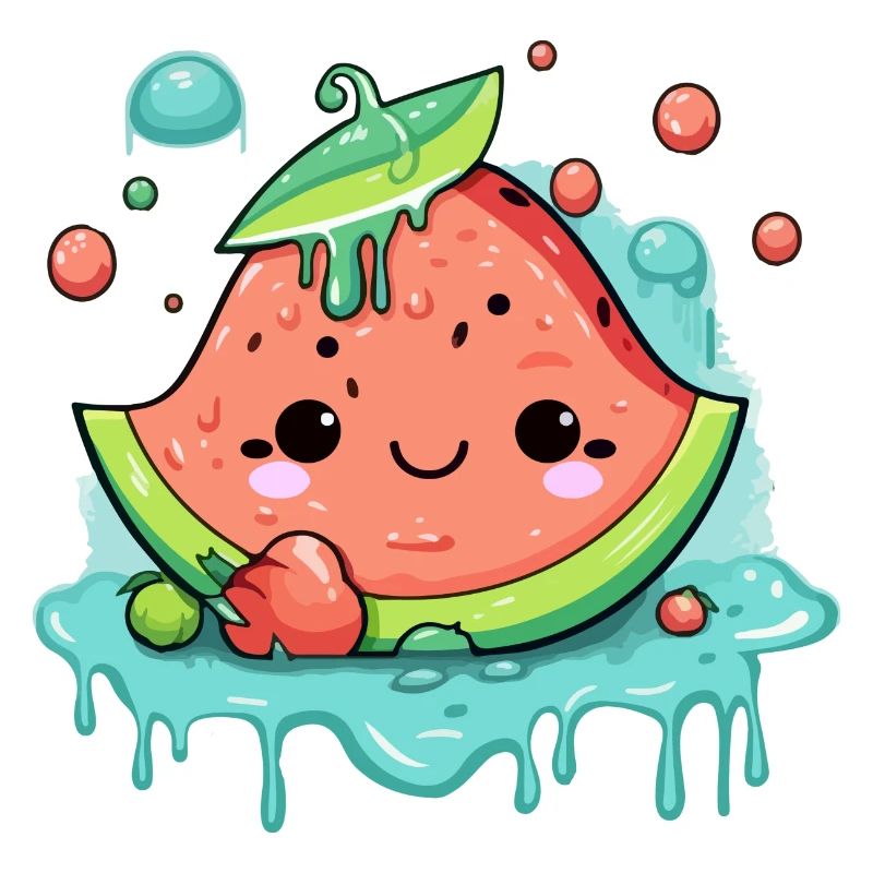 Eli pastèque Kawaii