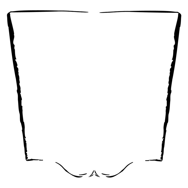 Cadre vertical + élément décoratif - Vectorgraphic