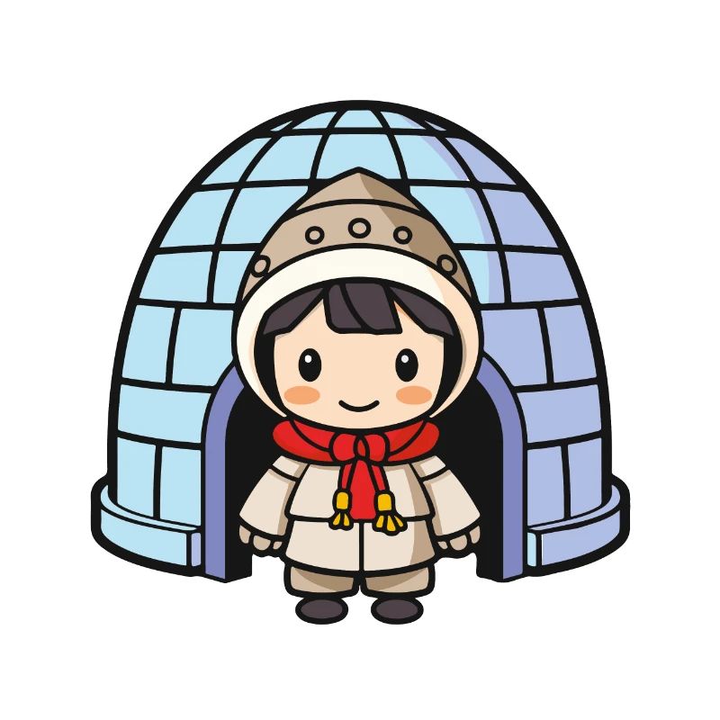 iglu eskimo mädchen