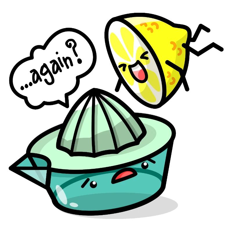 Kawaii Lemon and Lemon Squeezer