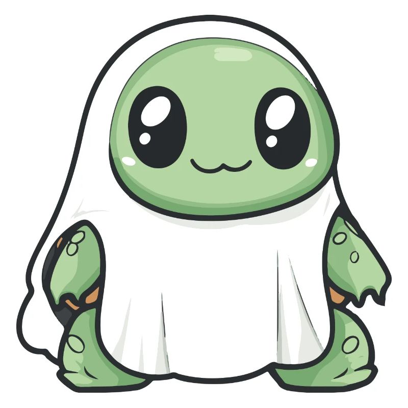 Turtle Halloween Funny Ghost