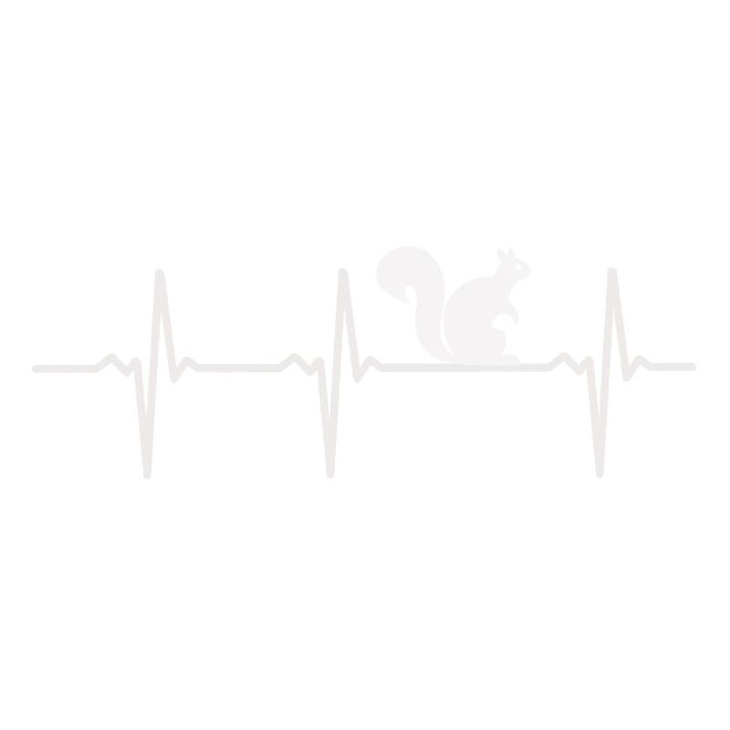 Eichhörnchen EKG Geschenkidee, Kardiogramm