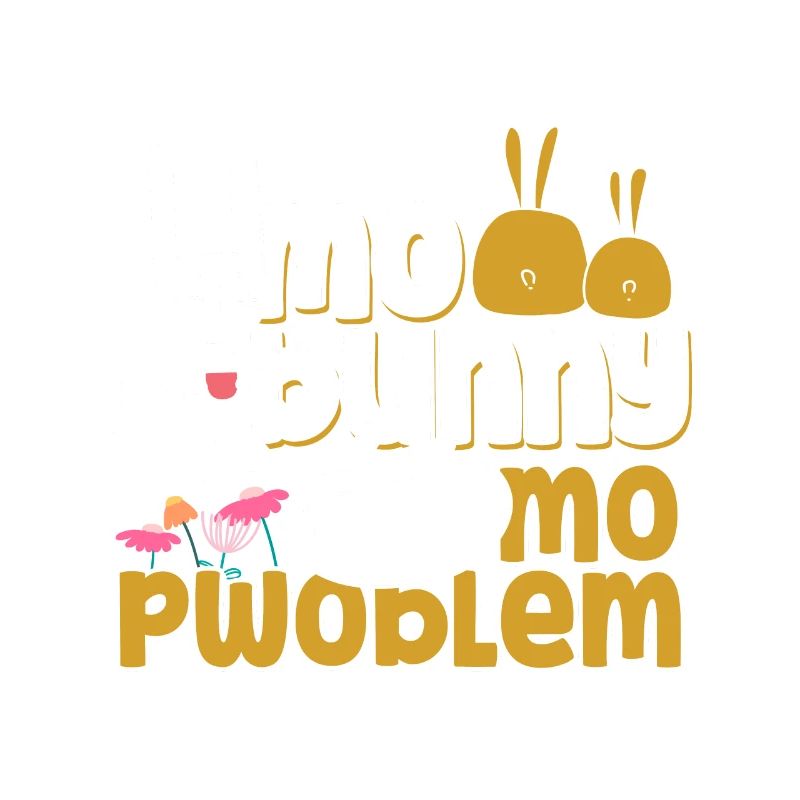 No hare no problem rabbit animal gift