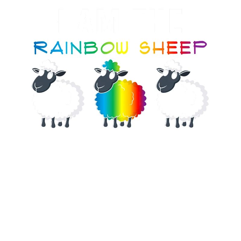 Couleurs arc-en-ciel de moutons CSD