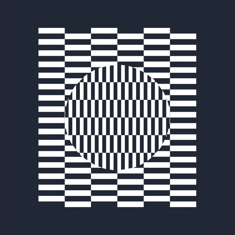 Imagination d'illusion de perception de grille visuelle