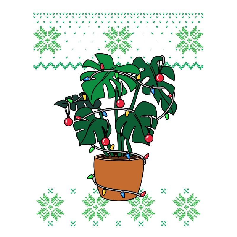 Plantes Monstera Ugly Christmas Style
