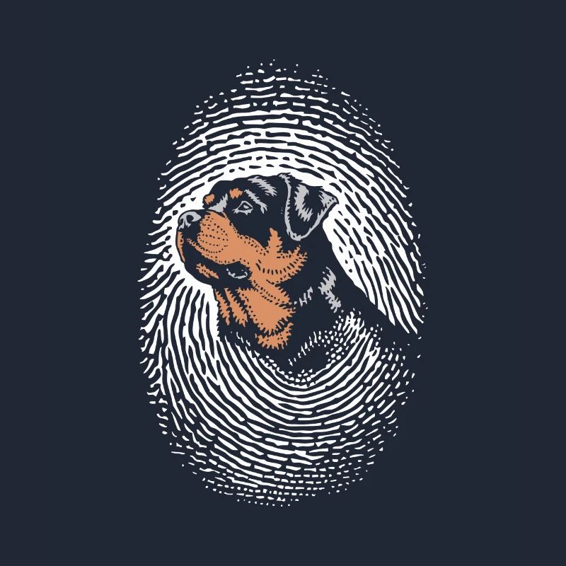 Rottweiler Empreinte digitale Creative Rottweiler