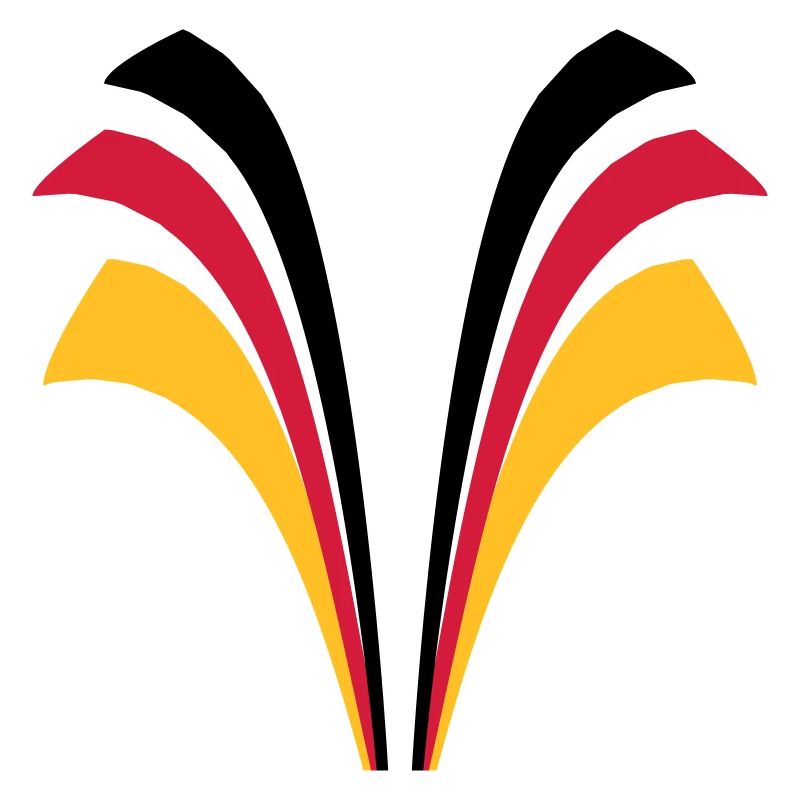 Strip lines flag of Germany