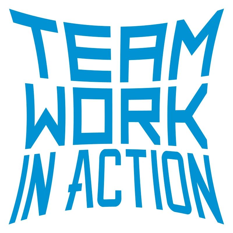 amis bleu travail d'équipe en action logo équipe de conception un