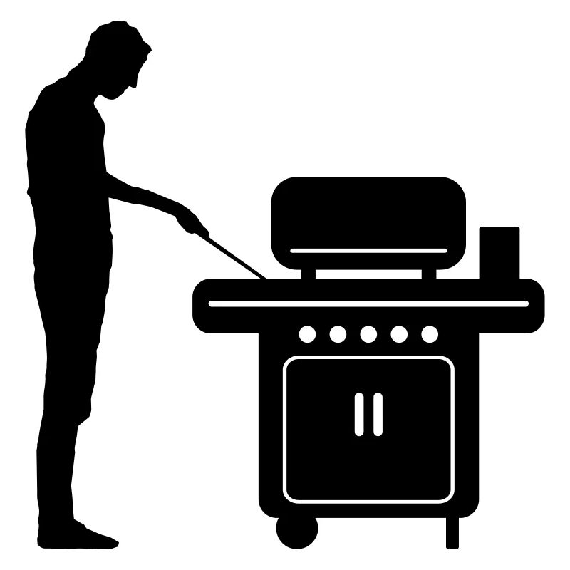 Freizeit - Mann Grill