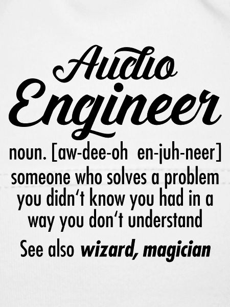 Audio Engineer - Definition