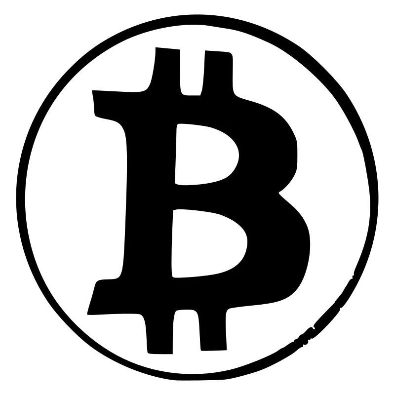 Bitcoin Krypto Währung virtuellen Lebens Vector 4