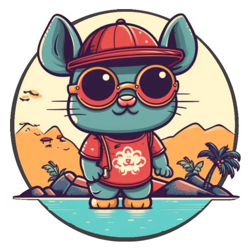 Mouse on holiday