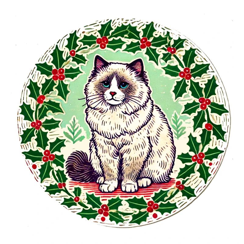 Ragdoll Chat Noël