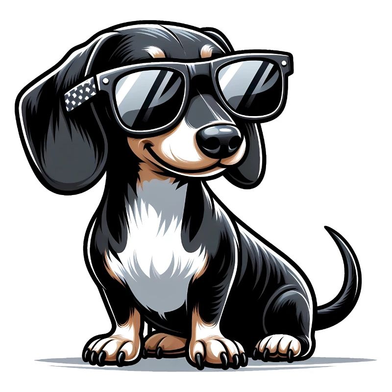 Chien teckel mignon