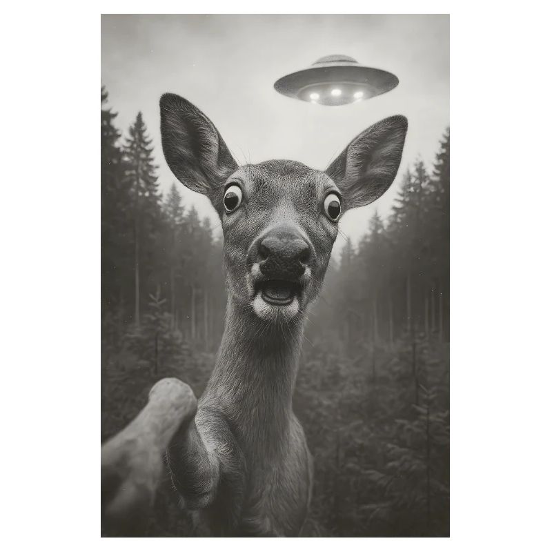 Wenn ein Reh ein Ufo sieht