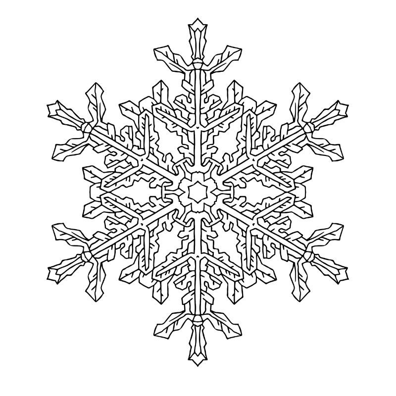 Mandala flocon de neige