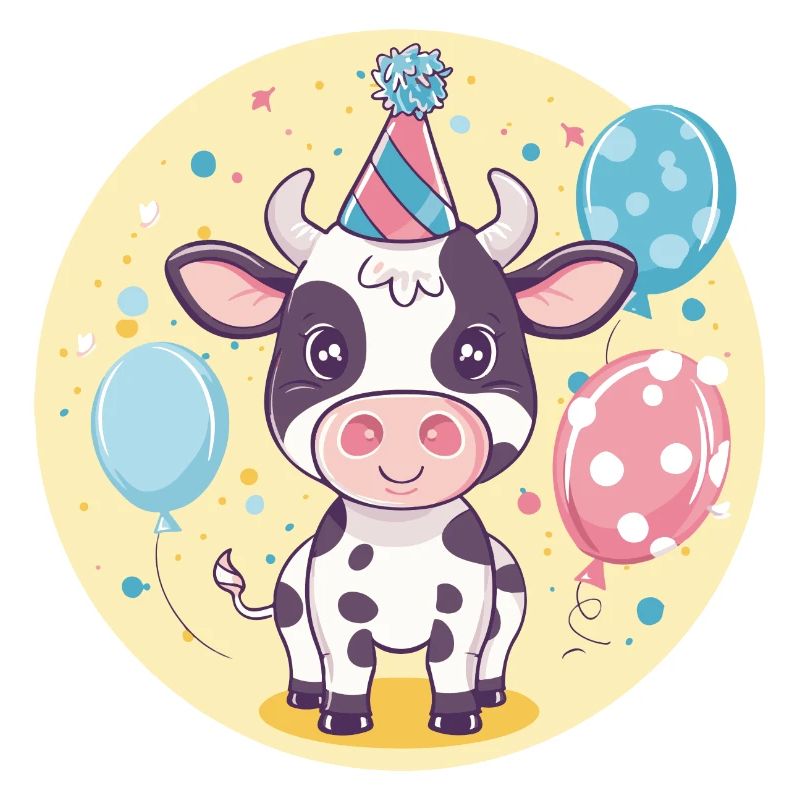 Kuh Geburtstag Comic