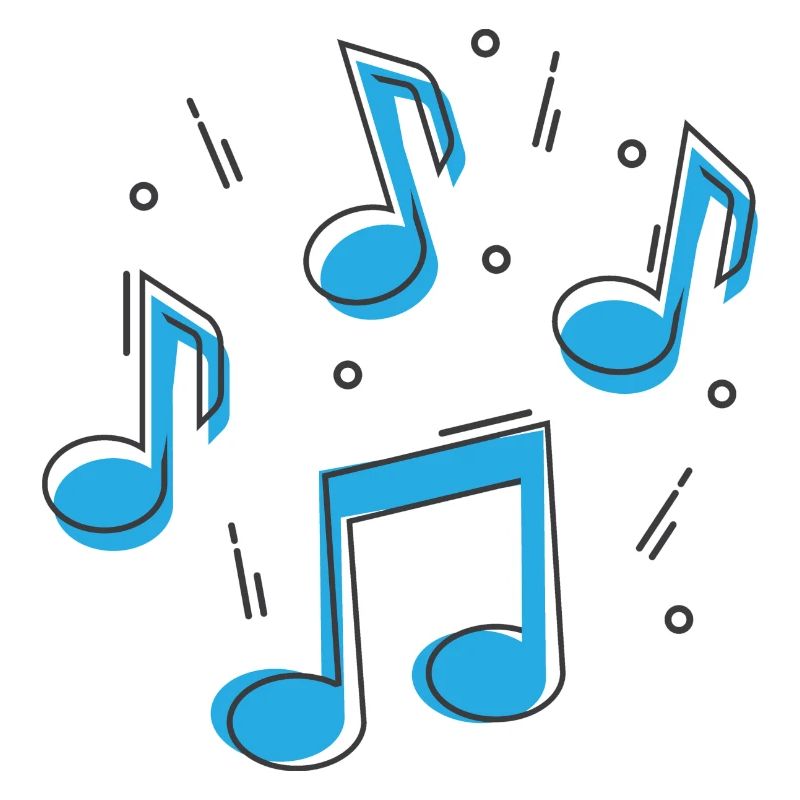 Note de musique de dessin animé