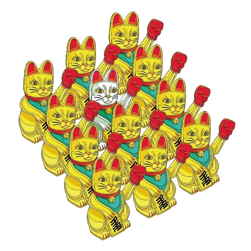 ARMÉE DE CHATS BOXEURS