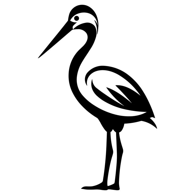 Simple petite cigogne