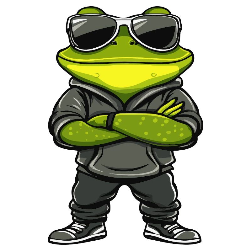 Frosch Comic Cool