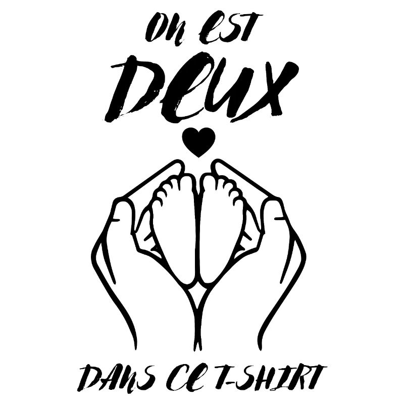 Annonce De Grossesse on Est Deux dans Ce Tee