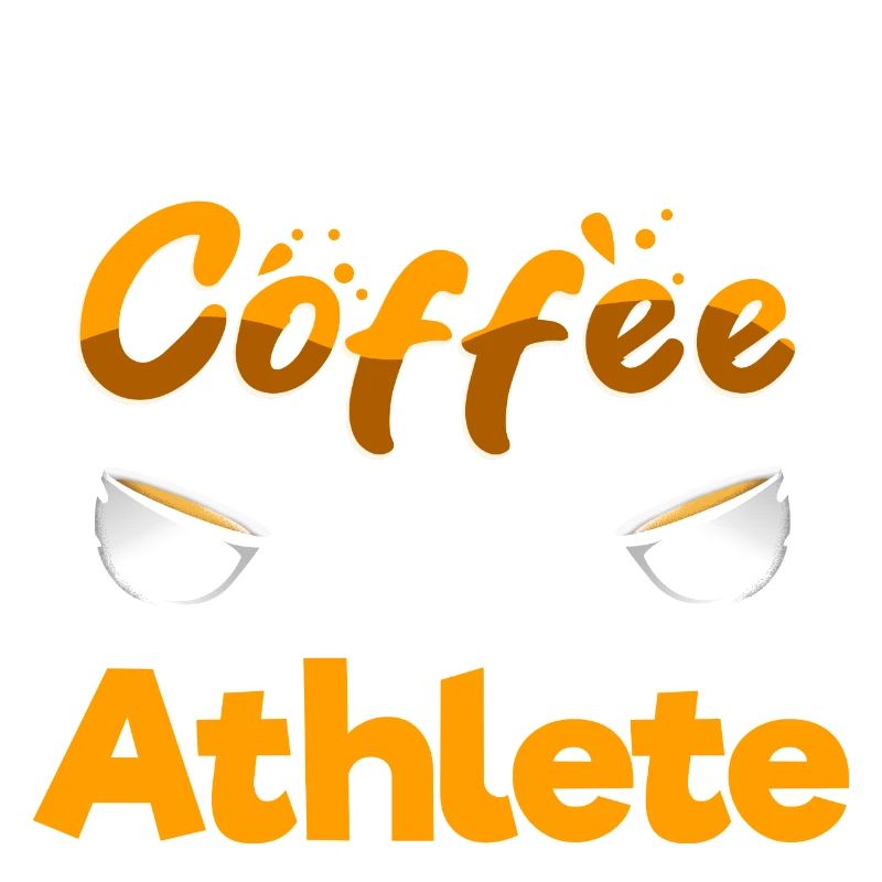 Half Coffee Half Athlete Funny Player Humor