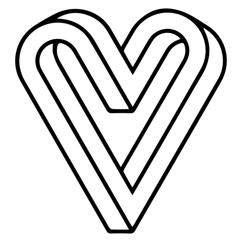 Coeur impossible, illusion optique