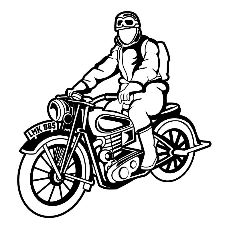 Chopper / Motorcycle 04_schwarz