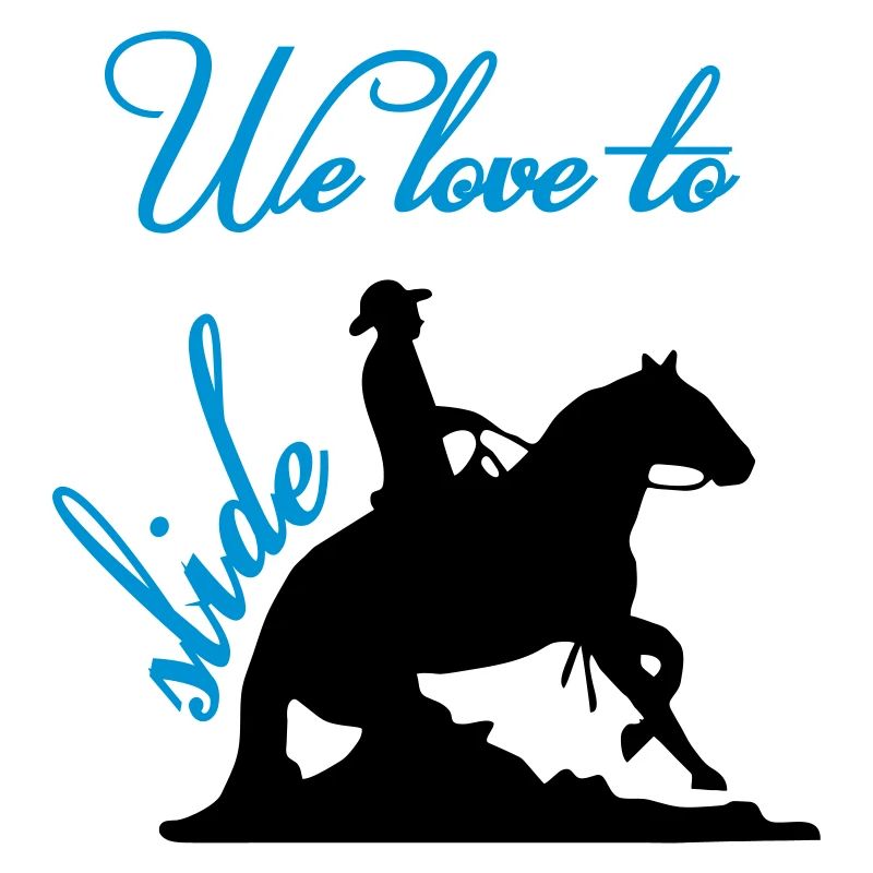 Nous aimons slider Équitation Western Reining