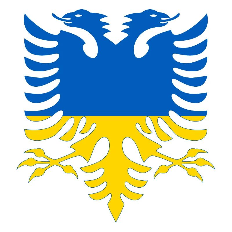 Albanie Ukraine Drapeau
