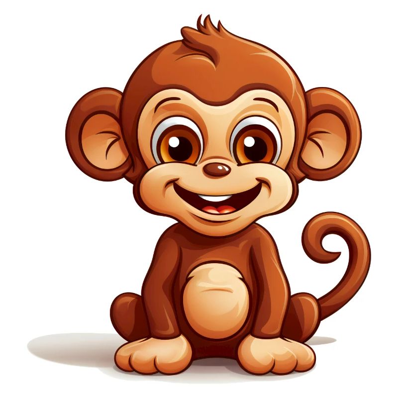 Logo de singe mignon