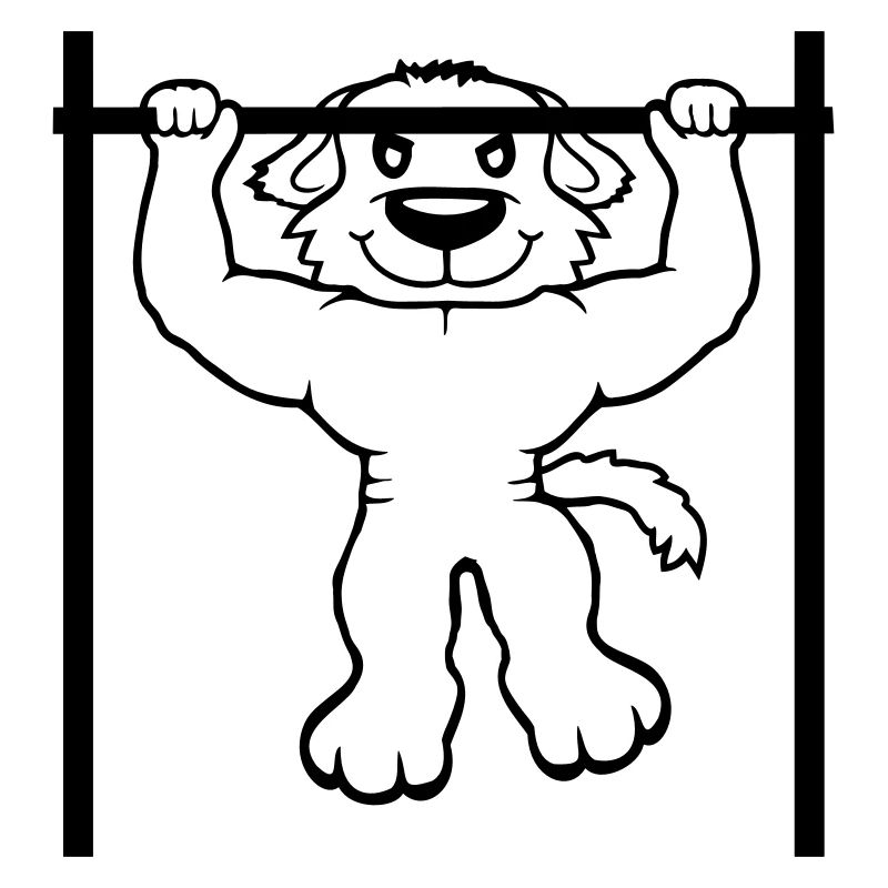 Dog Pull-ups Bar Muscles Gym Pull-Up Bar