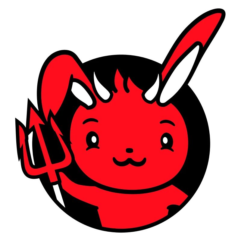Bunny Devil Demon Evil Satan Hell Trident Costume