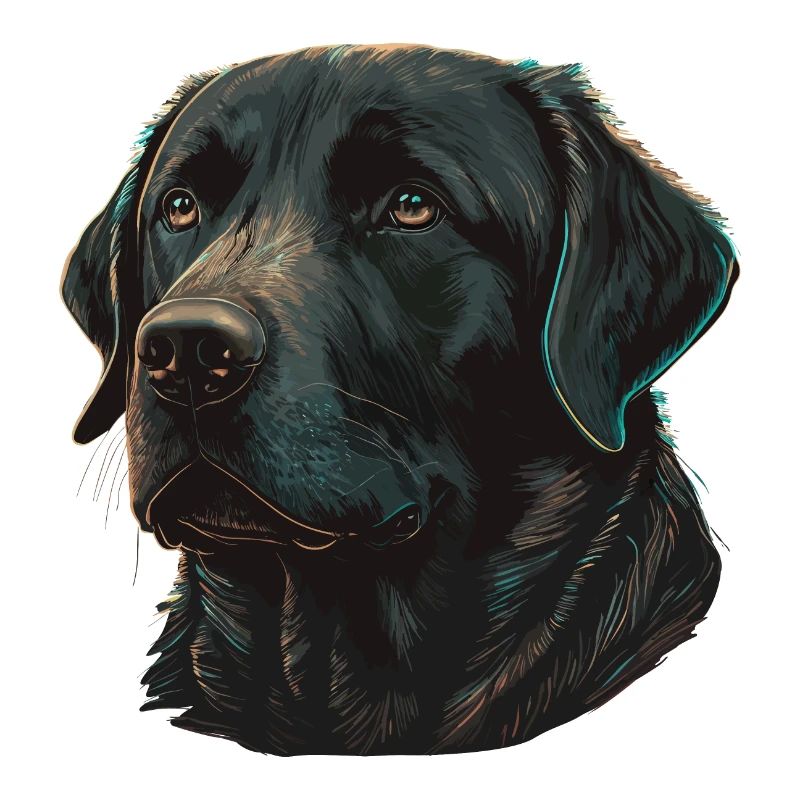 Cute Solid Black Labrador Retriever