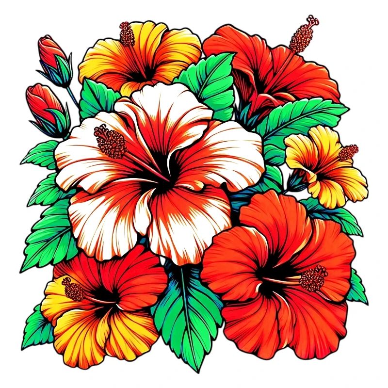 Fleurs d’hibiscus