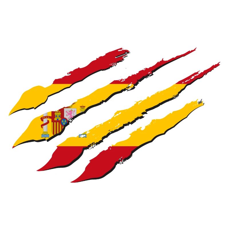 Le drapeau de l'Espagne raye les griffes du drapeau espagnol