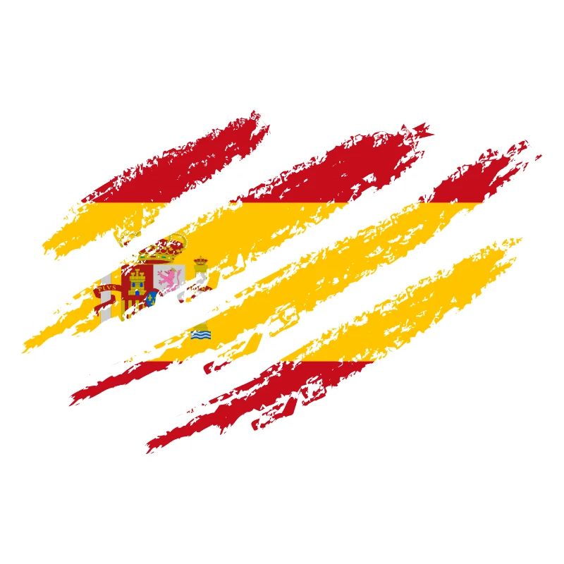 Espagne Drapeau Rayures Drapeau espagnol Griffes
