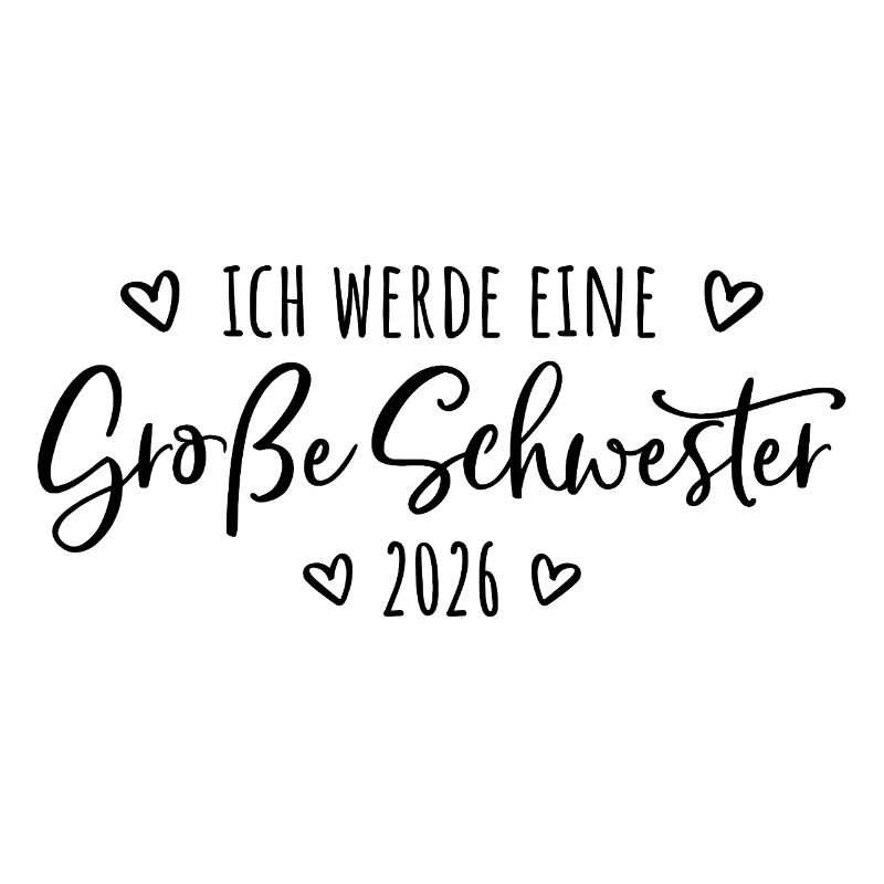 Ich werde eine große Schwester 2026