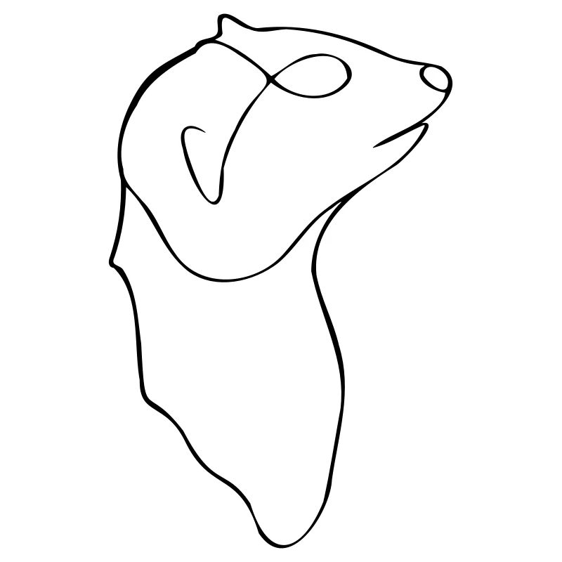 Minimalistisches Erdmännchen