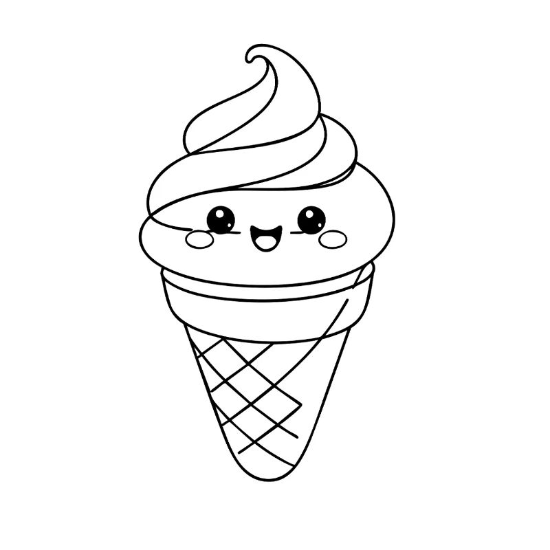 Softeis Eiscreme Icon Minimal Statement