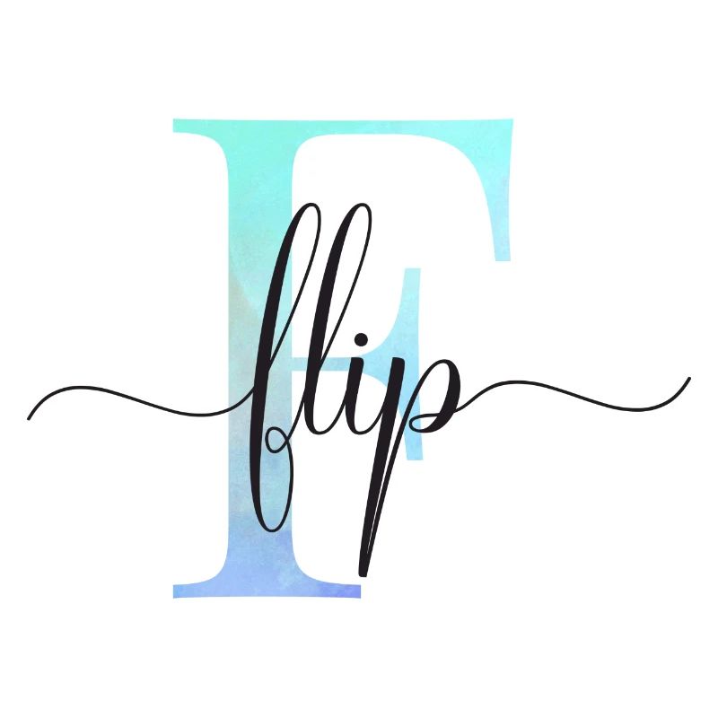 E| Monogramme | Nom | Retourner | Aquarelle