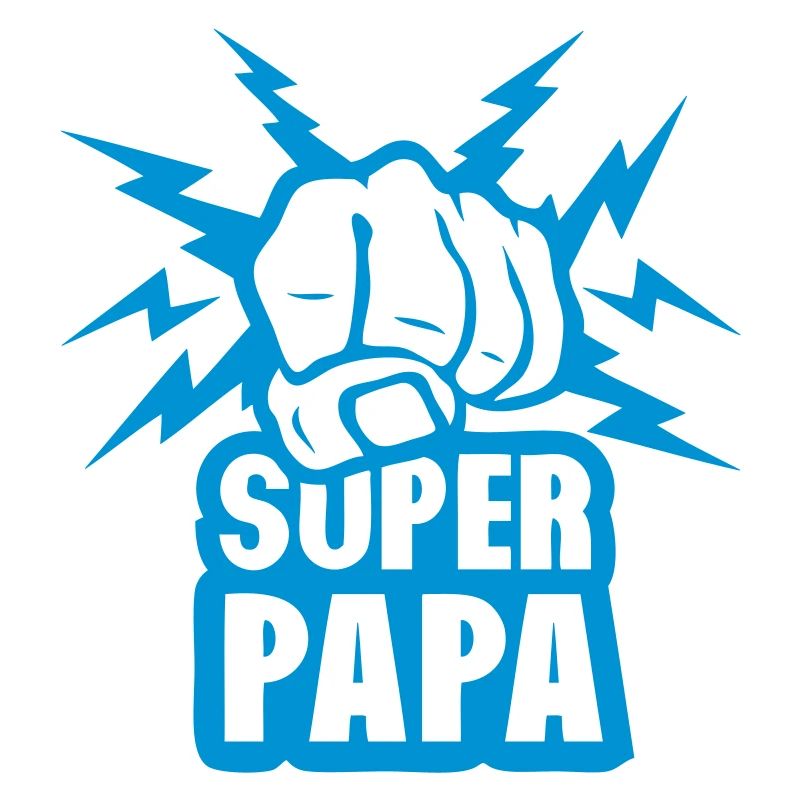 super papa poing fermer force eclair