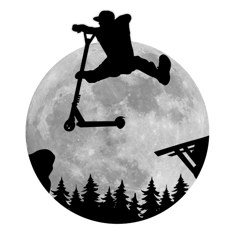 Escooter Scooter Stunt Trick Moon