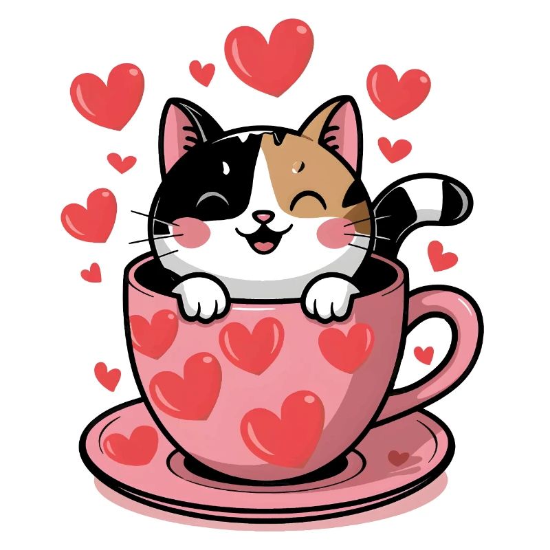 CAT IN CUP