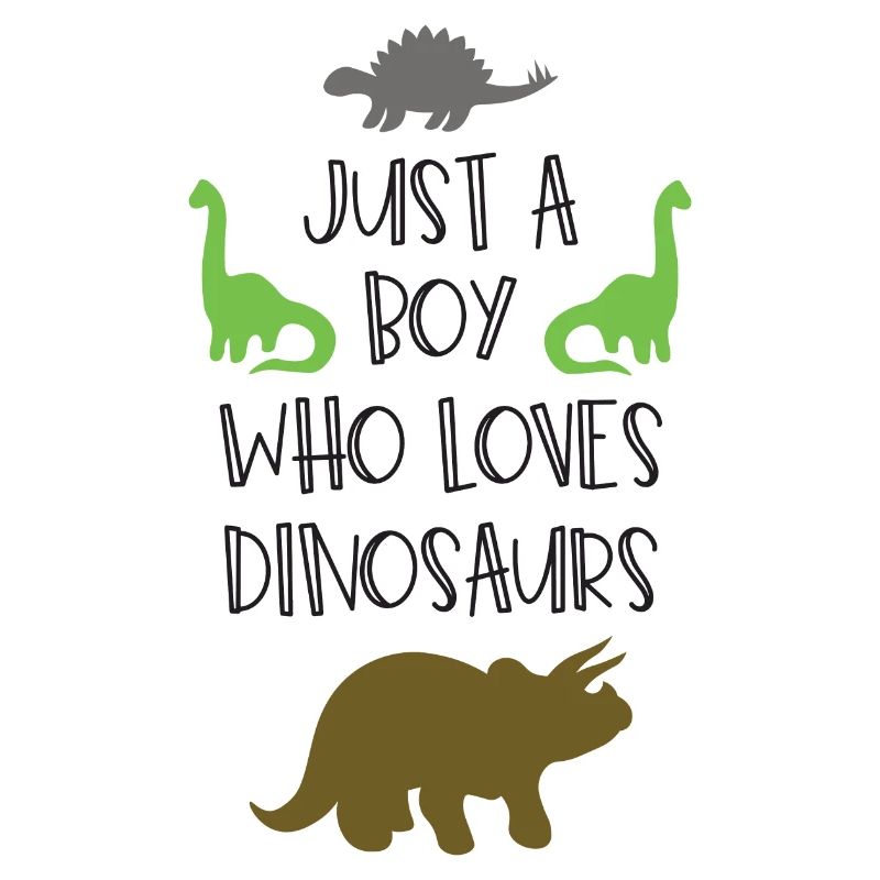 Nur ein Junge, der Dinosaurier liebt