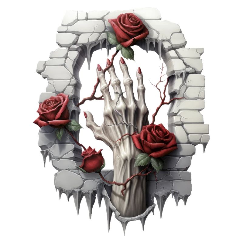 Rosen und Illustrationen: Eine Gothic-Sammlung