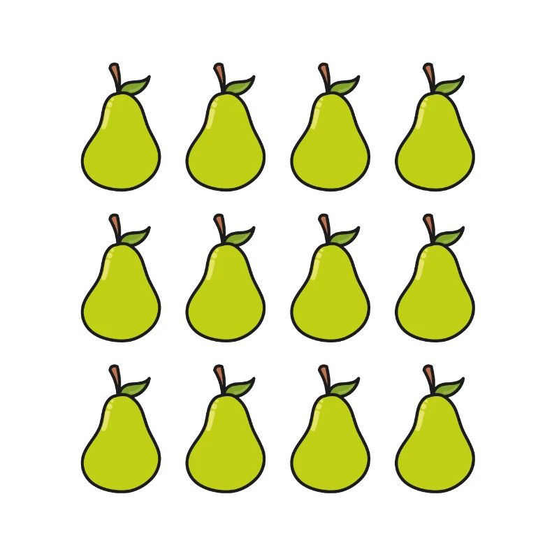 Pear pattern fruit